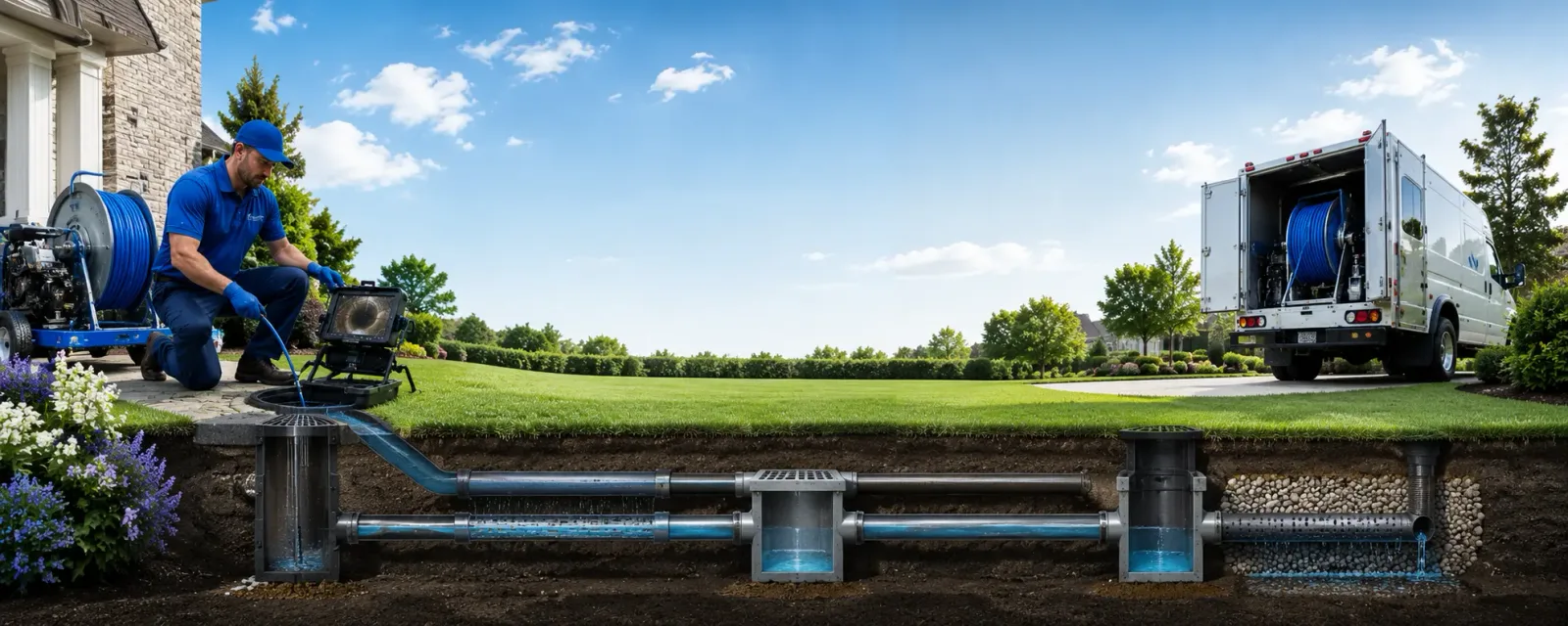 Outdoor drain cleaning information for Harrogate, TN
